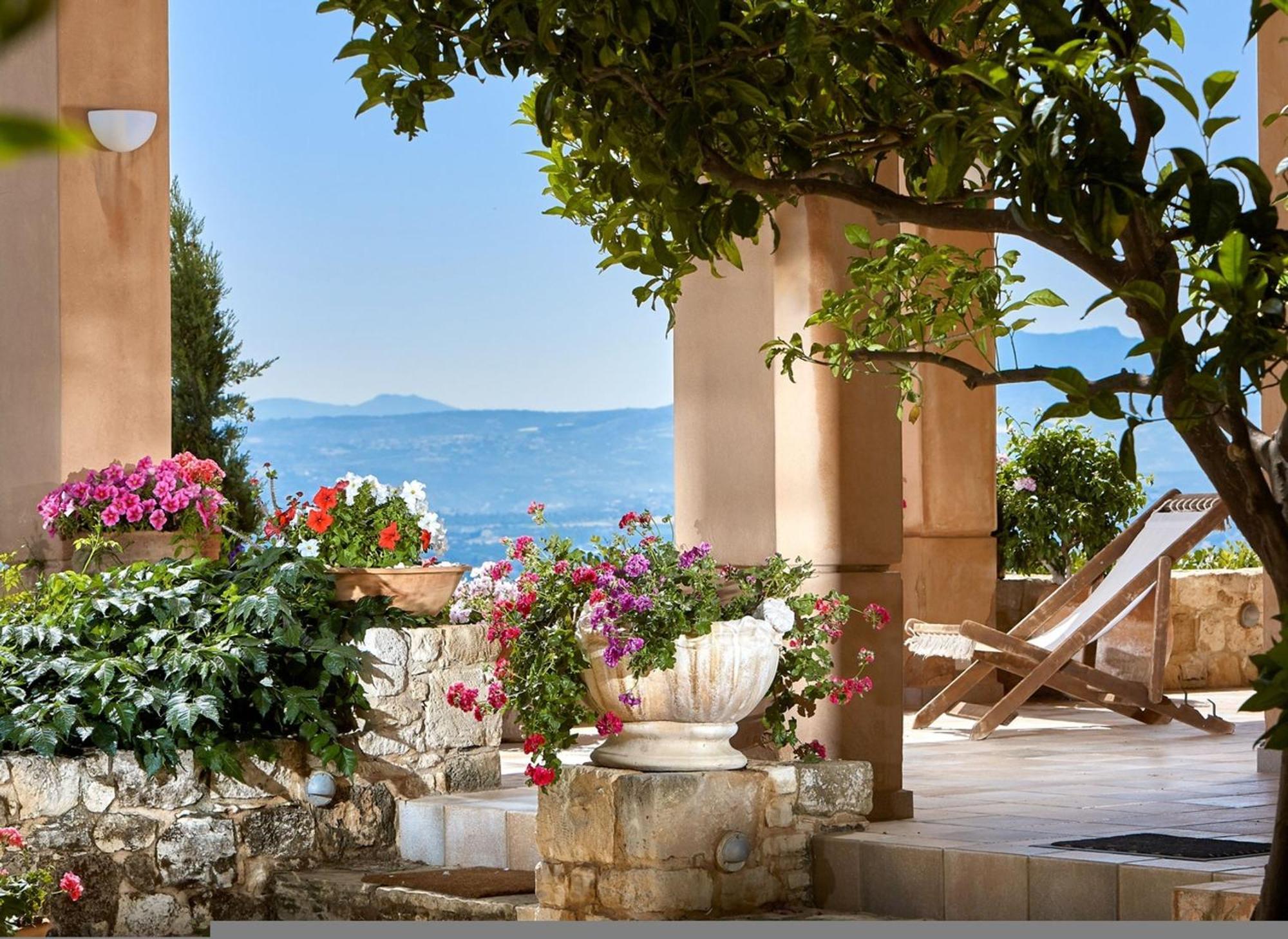Villa Vollard With Amazing View Pool Heraklion  Bagian luar foto