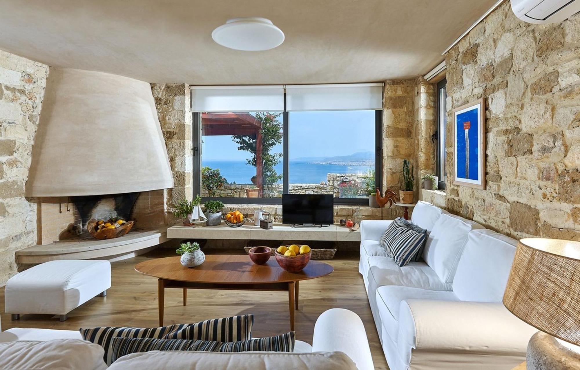 Villa Vollard With Amazing View Pool Heraklion  Bagian luar foto