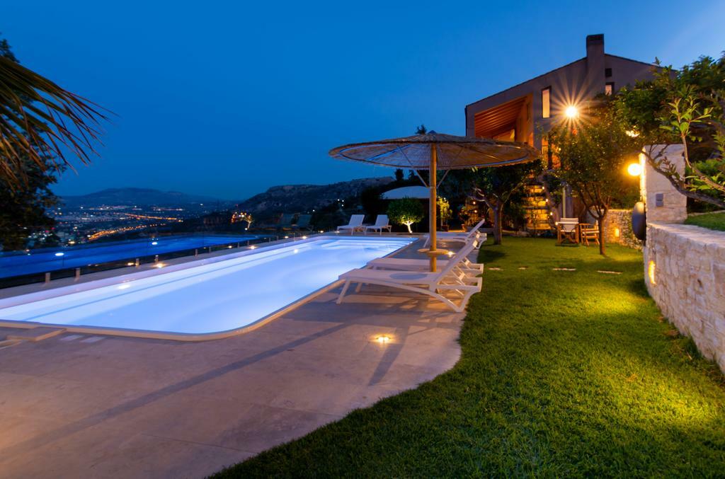Villa Vollard With Amazing View Pool Heraklion  Fasilitas foto